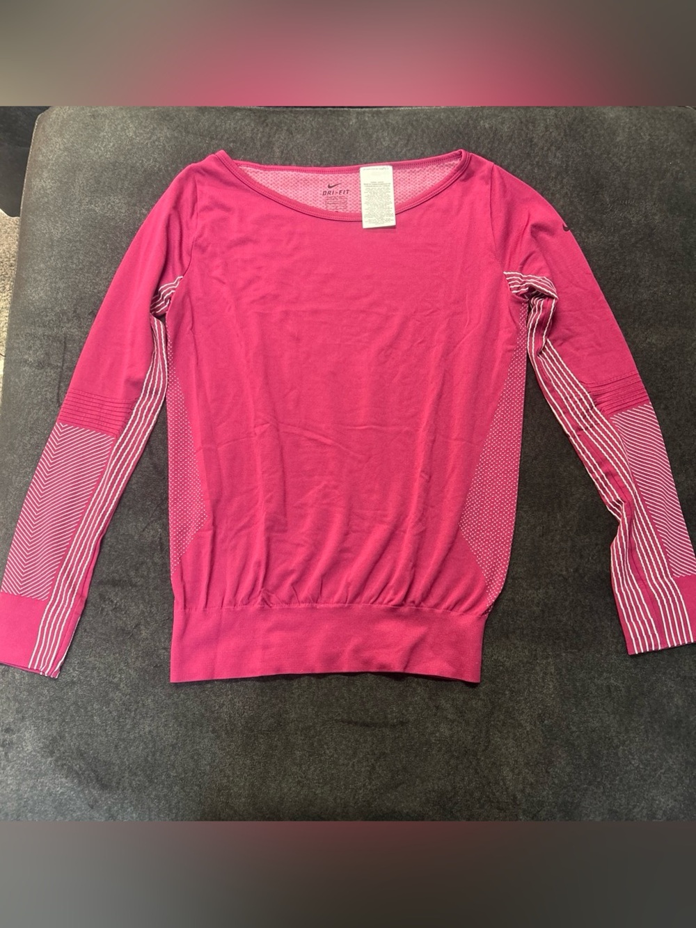 Nike Women's Long Sleeve Athletic Top - Hot Pink